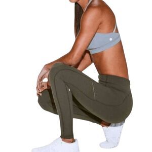 LULULEMON ATHLETICA Speed Up Tight DWR 28' In Dark Olive Size 2